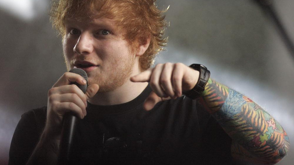 Ed Sheeran, Eminem and 50 Cent Pose With Revival Plaque For New Sheeran Album - HipHopBling
