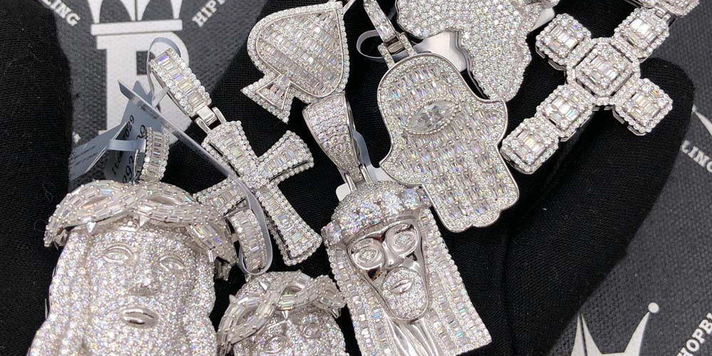 Moissanite Pendants - HipHopBling