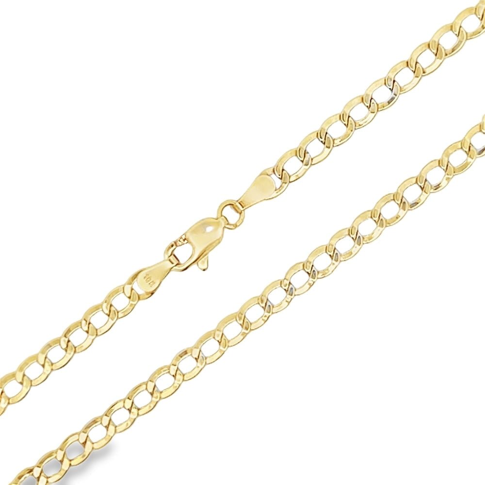 10K Yellow Gold Cuban Chain Lightweight 2MM 16" HipHopBling