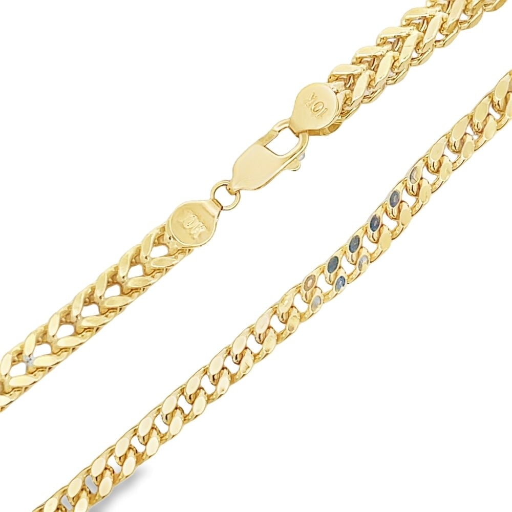 10K Yellow Gold Franco Chain Lightweight 1.5MM 16" HipHopBling