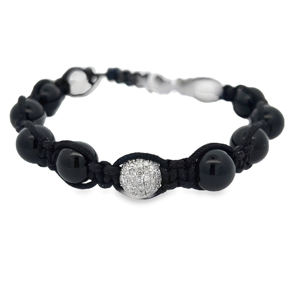 10MM 2.27cttw Diamond Disco Ball Bracelet .925 Sterling Silver HipHopBling