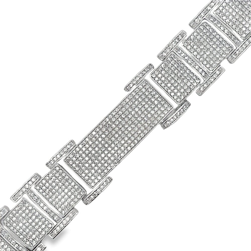 Thick ID Link CZ Hip Hop Bracelet HipHopBling