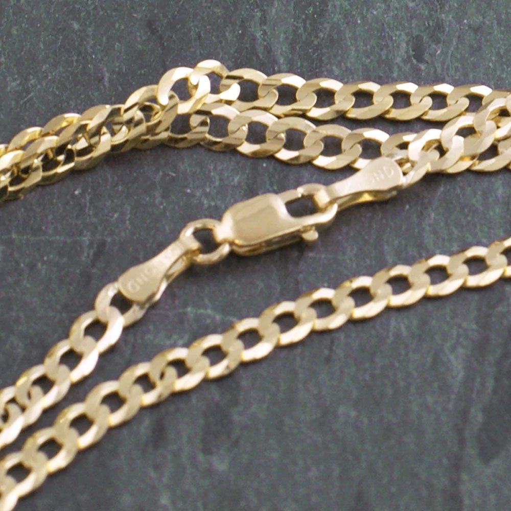10K Yellow Gold Cuban Chain Lightweight 2MM 16" HipHopBling
