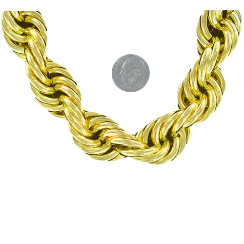 20MM Gold Dookie Rope Chain HipHopBling