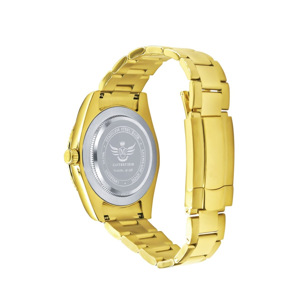 24H Date Oyster CZ Hours Sports Watch 2 - Tone HipHopBling