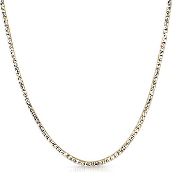 2MM CZ Gold Bling Bling Micro Tennis Chain 16" HipHopBling
