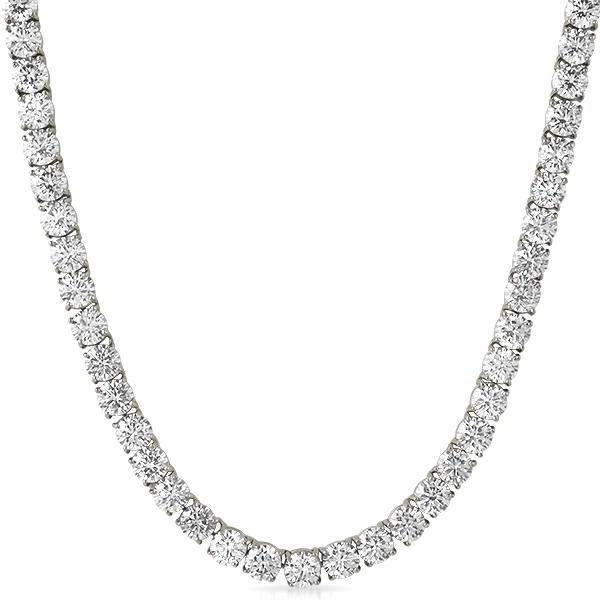 6MM CZ Stainless Steel 1 Row Bling Tennis Chain HipHopBling