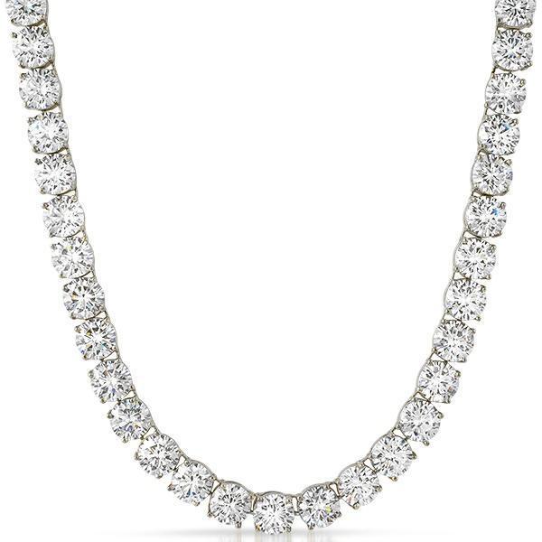 8MM CZ Stainless Steel Bling Bling 1 Row Tennis Chain 18" HipHopBling