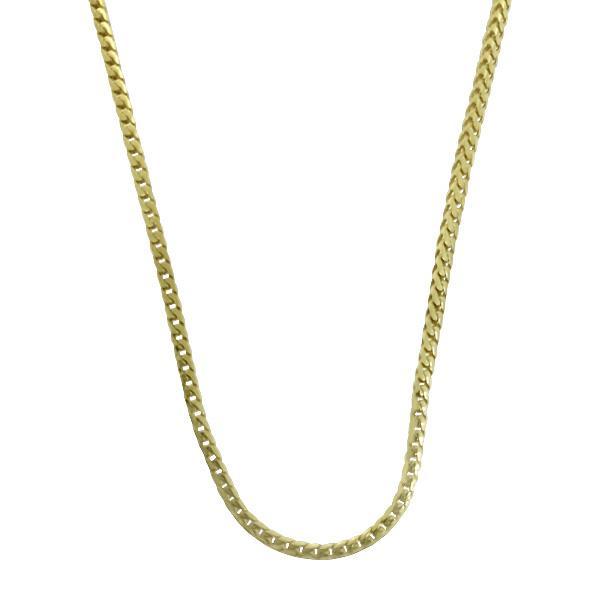 .925 Sterling Silver 1.5MM Franco Chain Gold 24" HipHopBling
