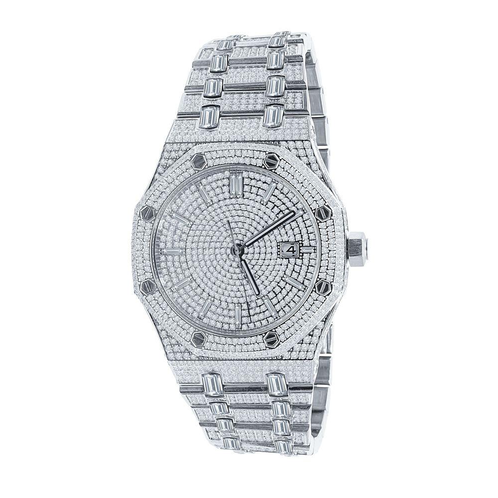 Amazing CZ Full Bustdown Iced Out Watch HipHopBling