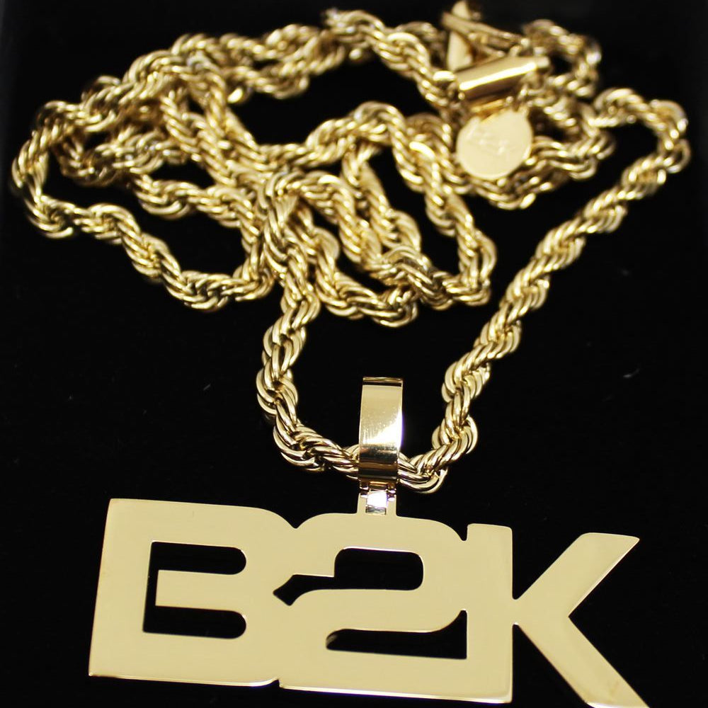 B2K The Millennium Tour 2019 - Official Pendant & Chain Yellow Gold HipHopBling