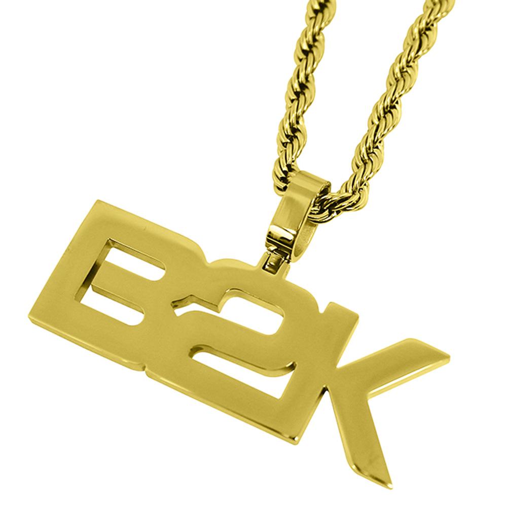 B2K The Millennium Tour 2019 - Official Pendant & Chain Yellow Gold HipHopBling