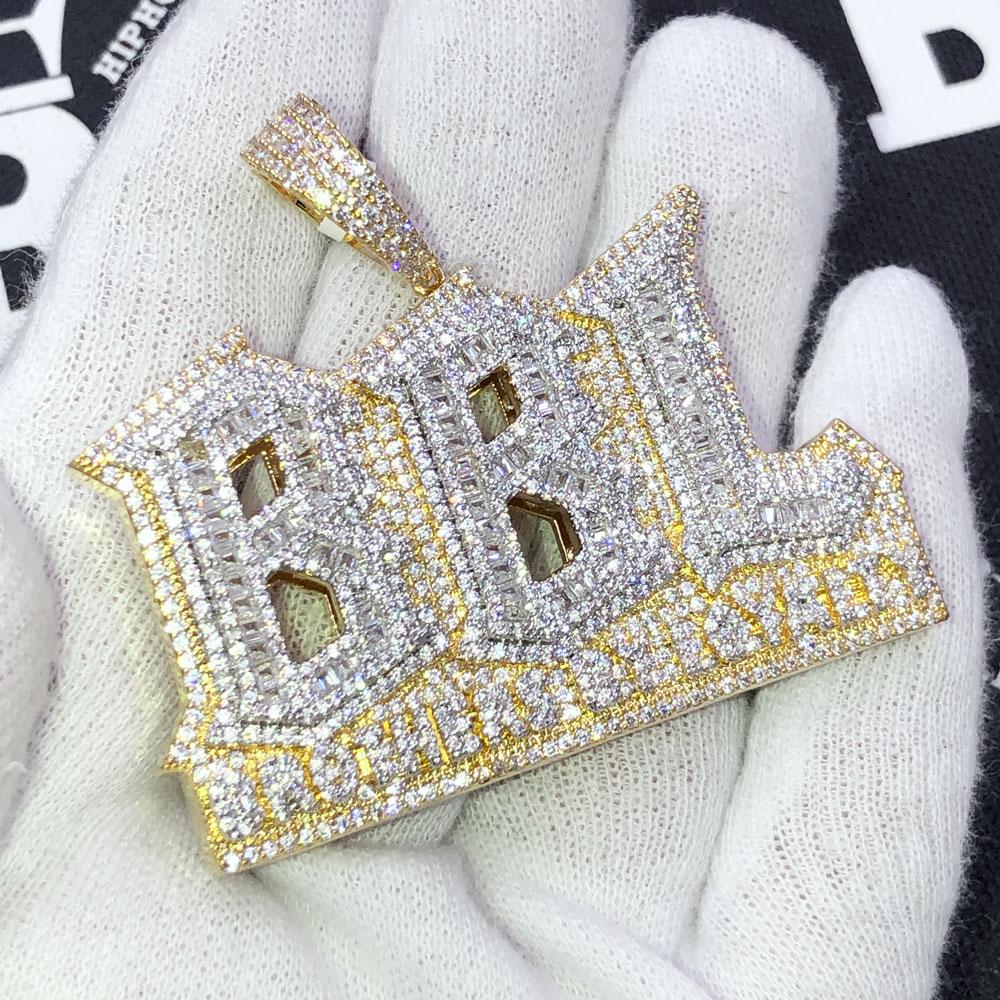 BBL Brothers By Loyalty VVS CZ Iced Out Pendant HipHopBling