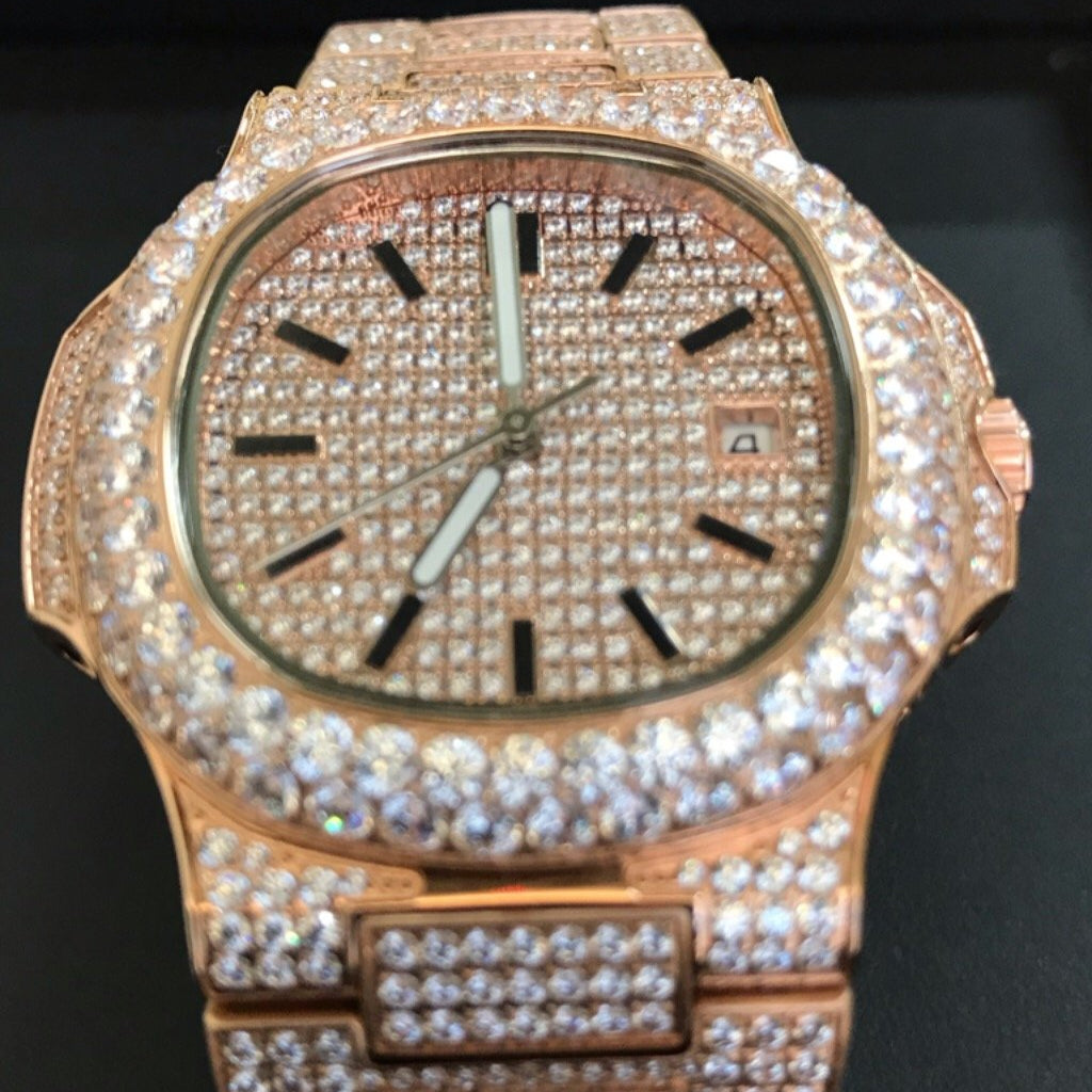 Best Quality Modern CZ Stainless Steel Watch Bling Bling HipHopBling