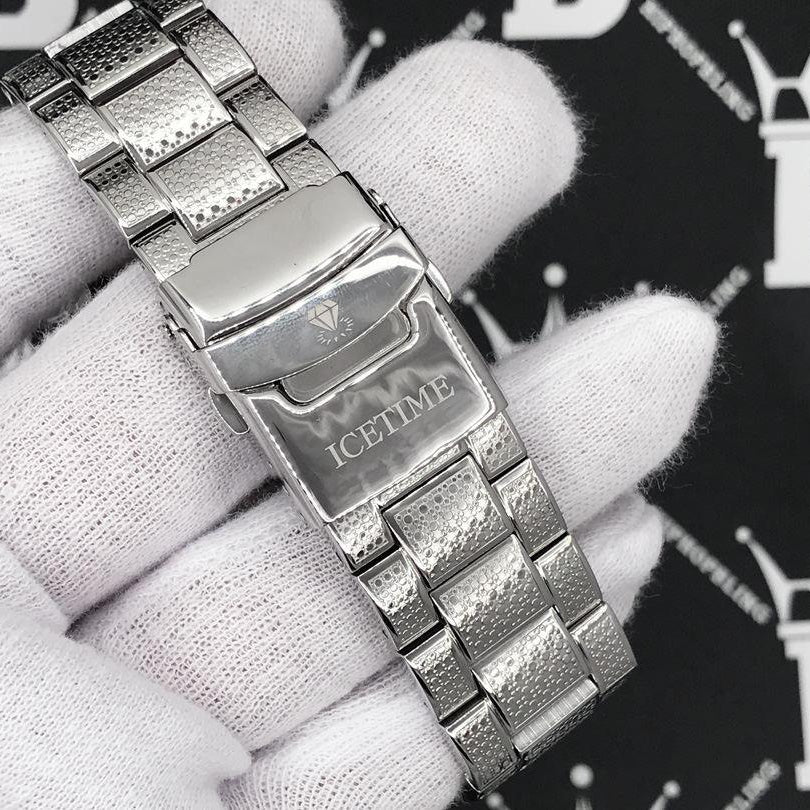 Bling 2 Row .50cttw Diamond Hip Hop Watch IceTime HipHopBling
