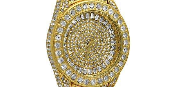 Bling Bling 41MM Gold Fully Custom Watch HipHopBling