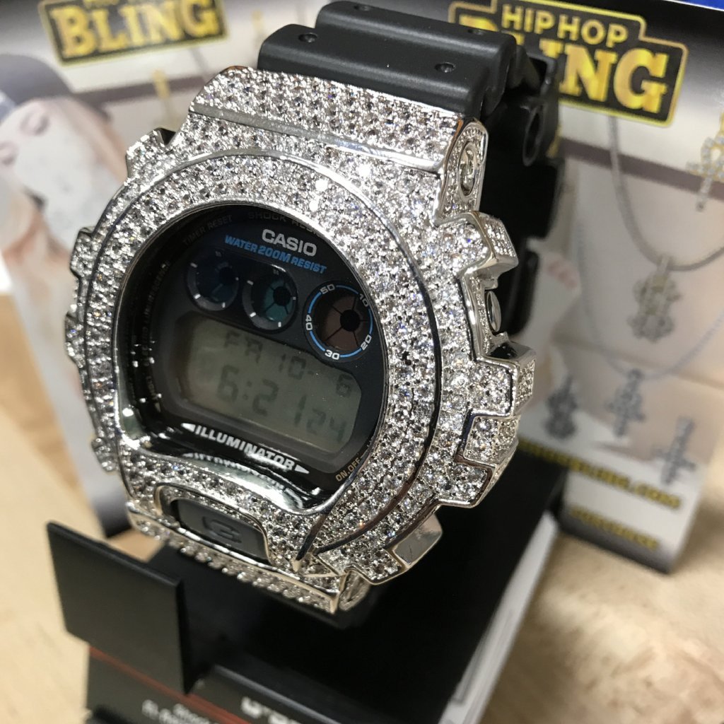 Bling Bling Custom CZ G Shock 6900 Watch HipHopBling
