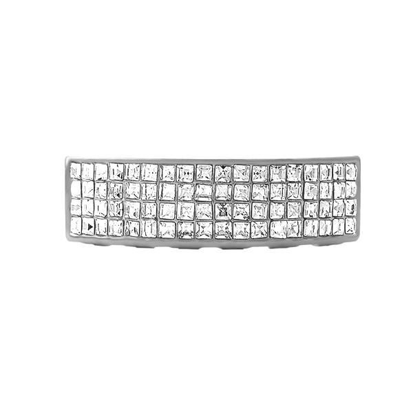 Bling Bling Grillz 4 Row Princess Cut Bottom HipHopBling