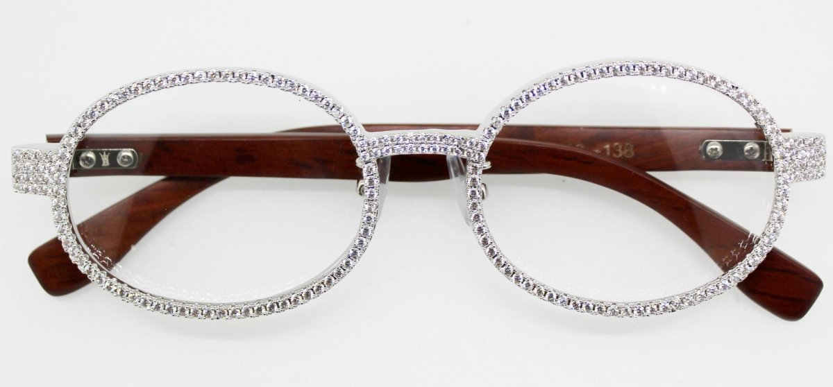 Bling Bling Sunglasses CZ Frames Silver HipHopBling