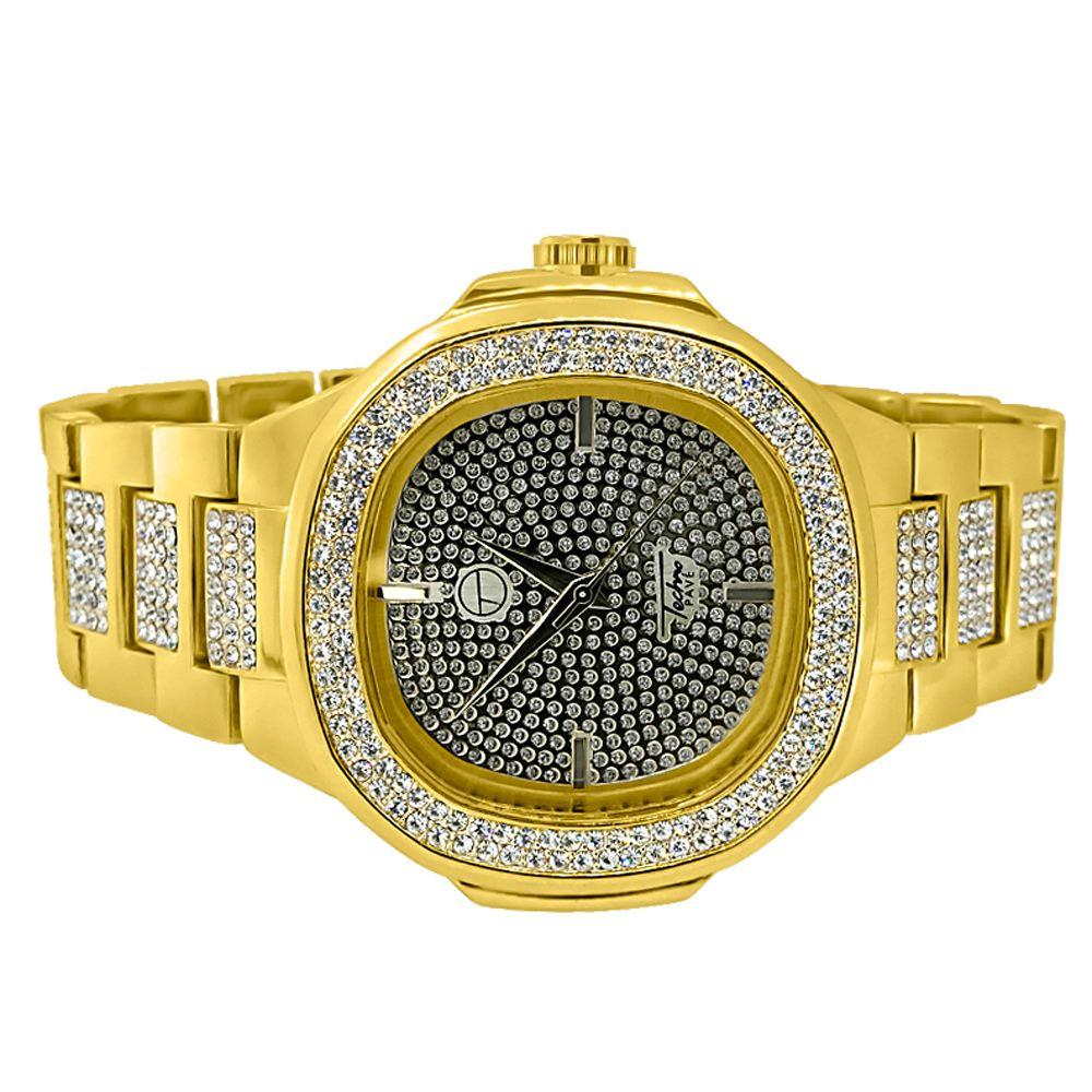 Bling Bling Watch Gold Modern Style HipHopBling