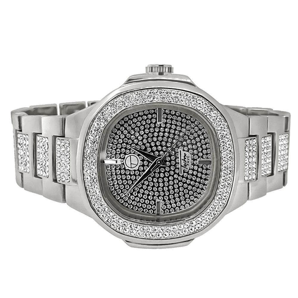 Bling Bling Watch Silver Modern Style HipHopBling