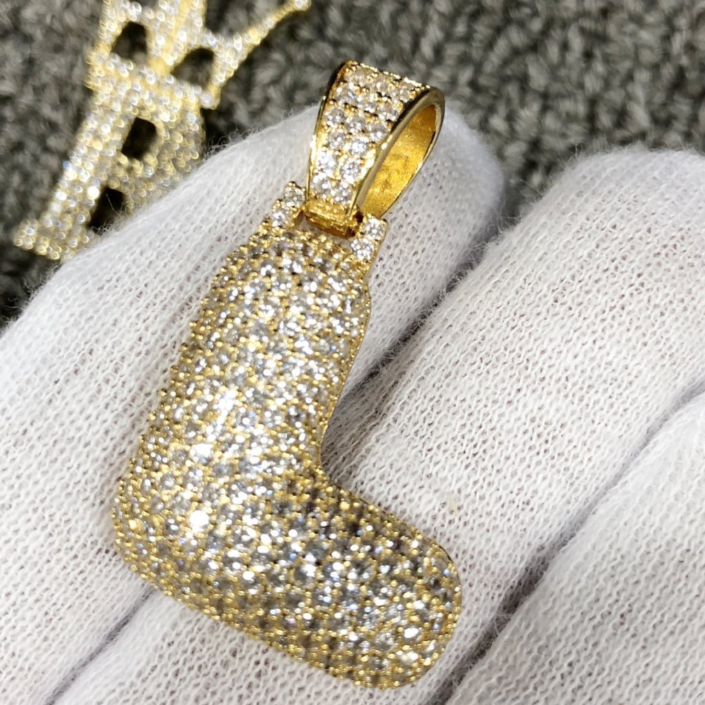 Bubble Initial Letters - .925 Sterling Silver - 18K Gold A HipHopBling