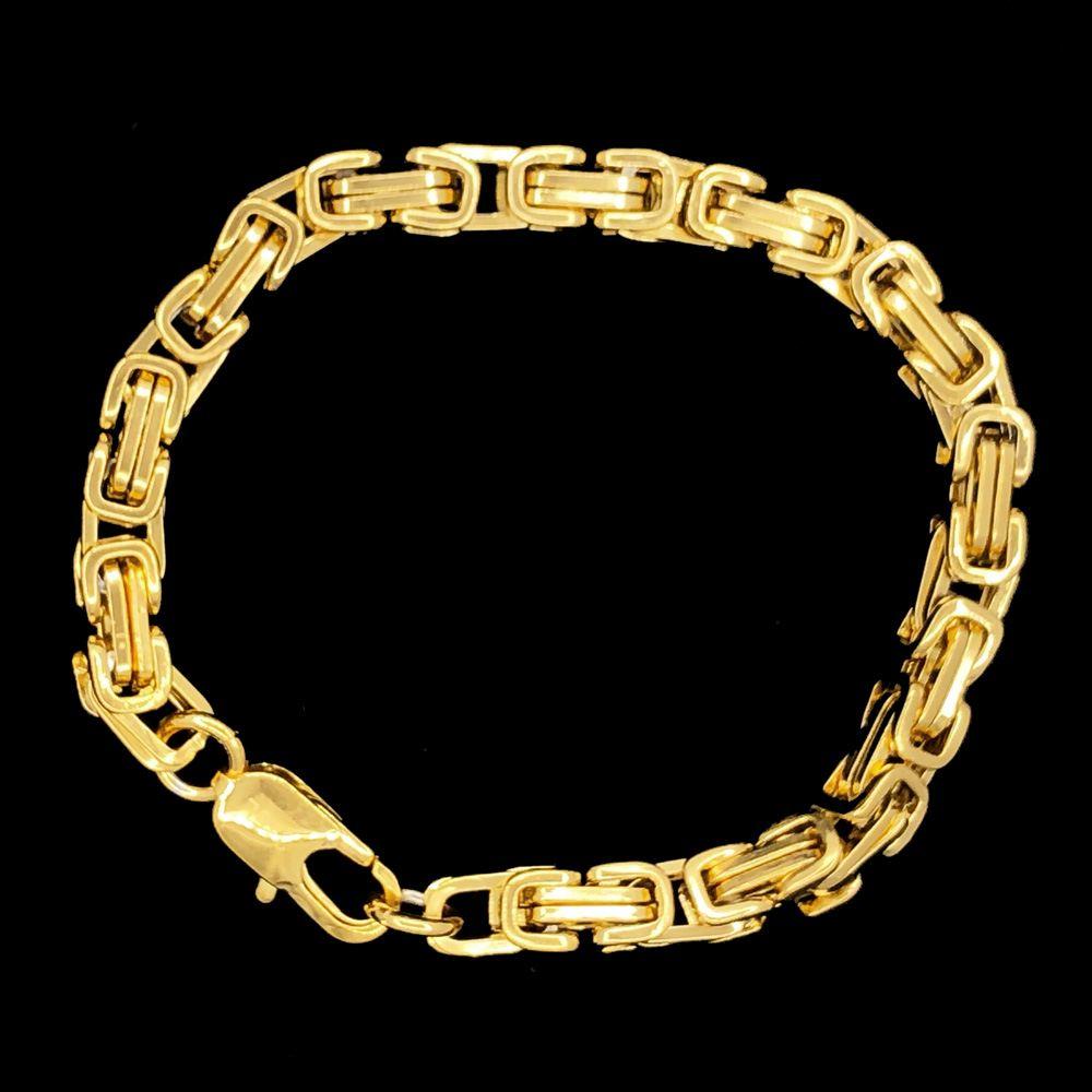 Byzantine Bracelet in Stainless Steel HipHopBling