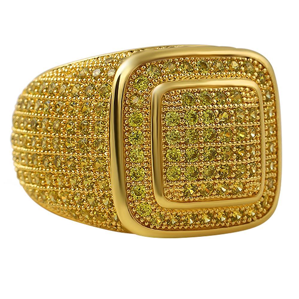 Classy Lemonade CZ Bling Bling Ring 7 HipHopBling
