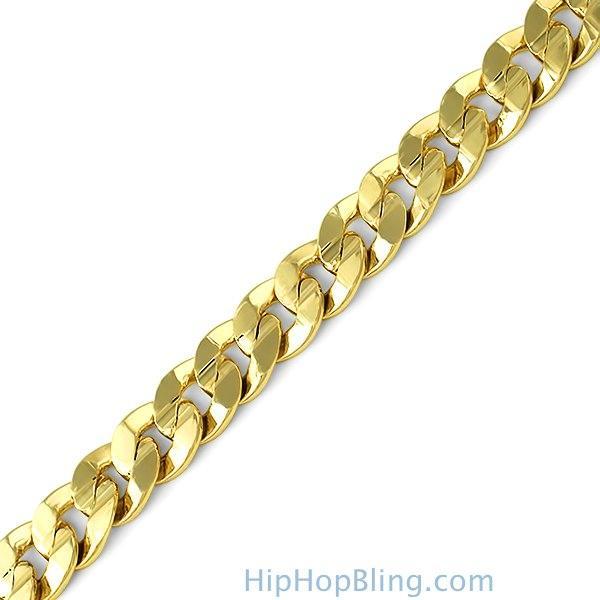 Cuban Bracelet Gold Plated 10MM HipHopBling