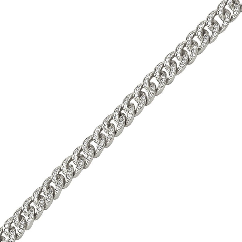 Cuban Moissanite Bracelet 6MM Iced Out .925 Sterling Silver 8" Bracelet HipHopBling