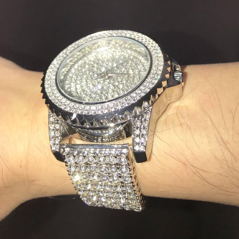 Custom All Bling Bling Watch & Iced Out Band 7" HipHopBling