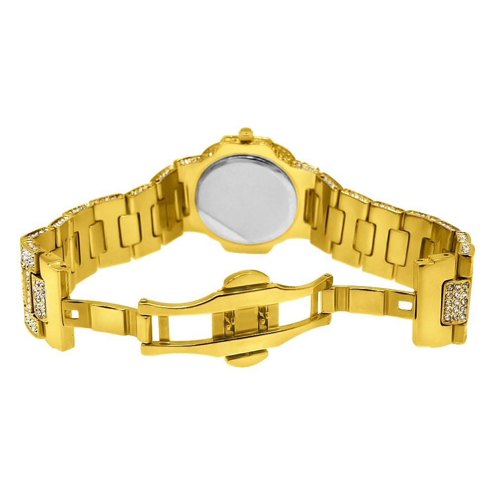 Custom Bling Bling Gold Blizzard Watch HipHopBling