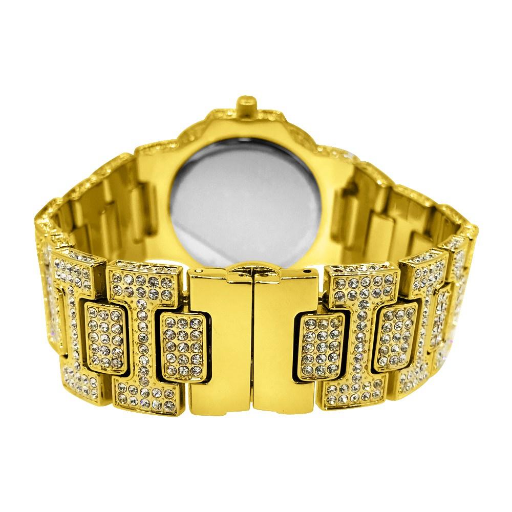 Custom Bling Bling Gold Blizzard Watch HipHopBling