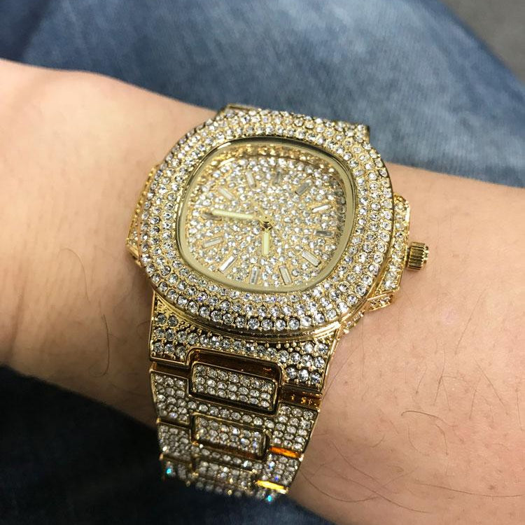 Custom Bling Bling Gold Blizzard Watch HipHopBling