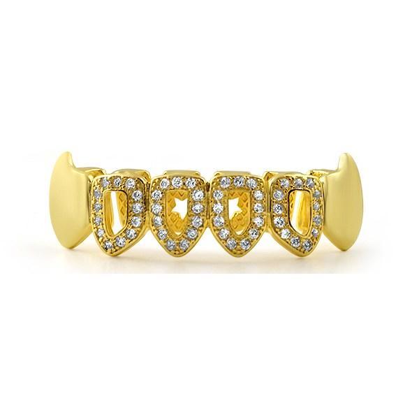 Fang Bling Bling Gold Grillz Bottom Teeth HipHopBling