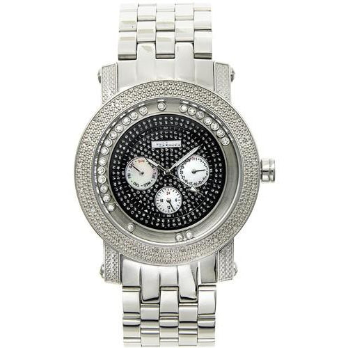 Floating Black Dial JoJino Diamond Watch .25cttw HipHopBling
