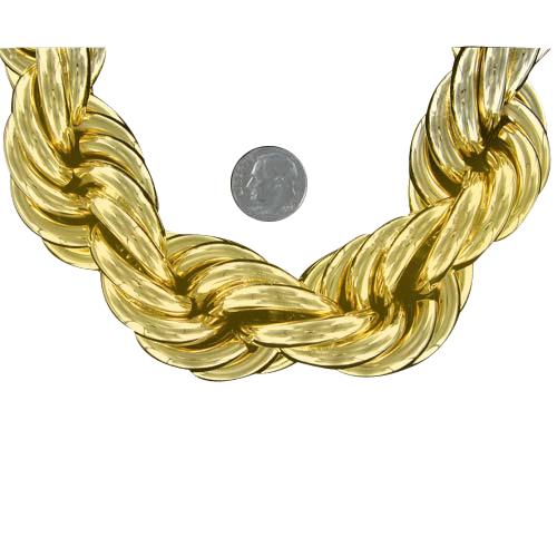 Gold Dookie Rope Chain 30MM 24" HipHopBling