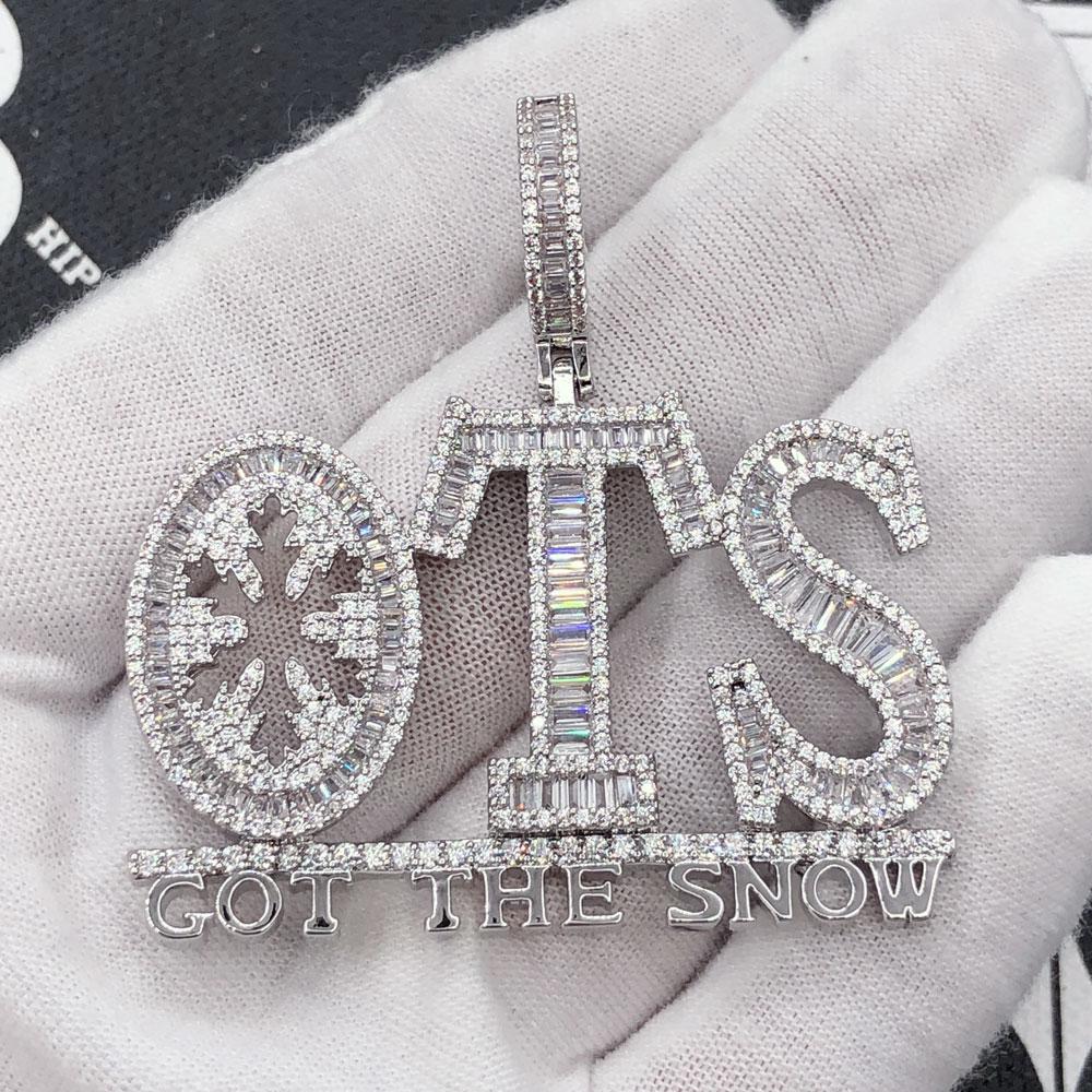 Got the Snow Baguette CZ Hip Hop Iced Out Pendant Yellow Gold HipHopBling