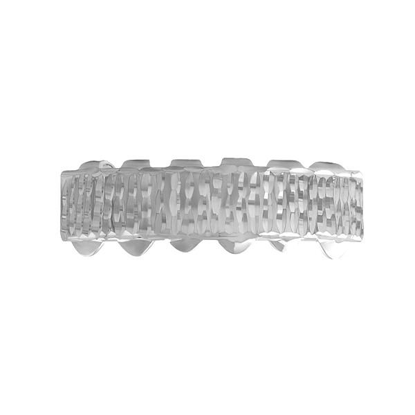 Grillz Diamond Cut Bar Teeth Bottom HipHopBling