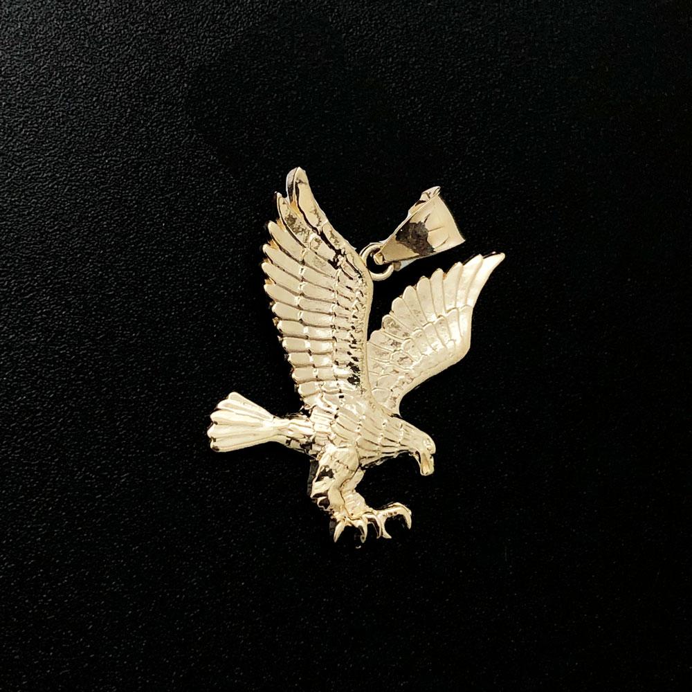 Hawk Pendant 10K Yellow Gold Pendant HipHopBling