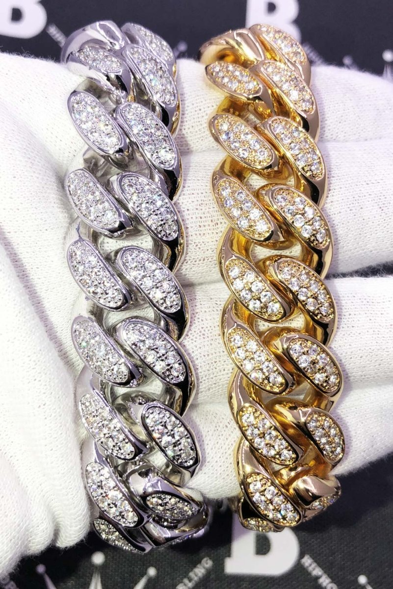 HEAVY 20MM Cuban Link Hip Hop Bling Bling Chain Yellow Gold 18" HipHopBling