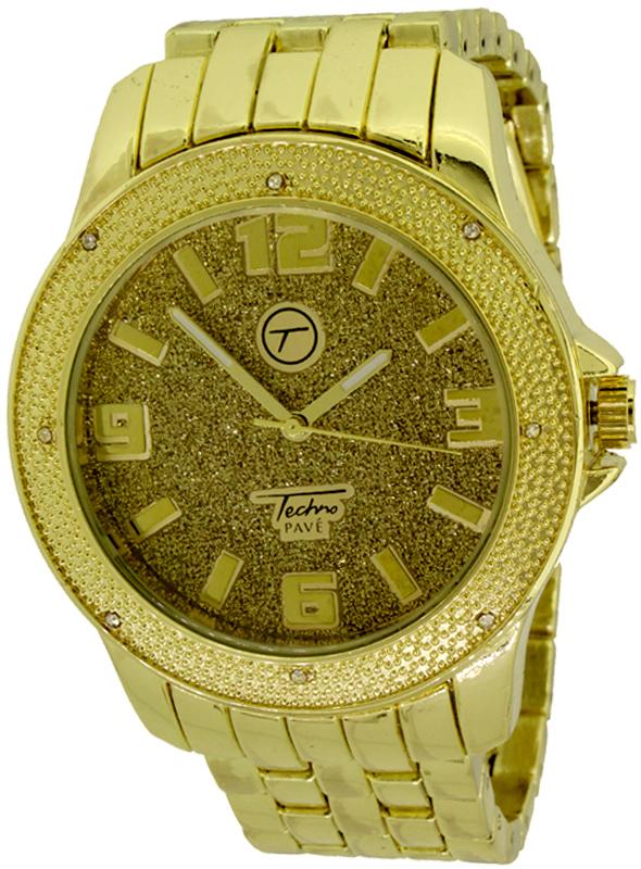 Hip Hop Gold Watch by Techno Pave HipHopBling