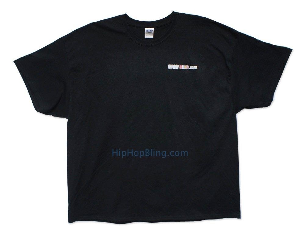 HipHopBling.com Hip Hop Bling Logo T Shirt Black HipHopBling