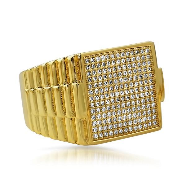 Ice Sheet Gold President Bling Bling Ring 7 HipHopBling