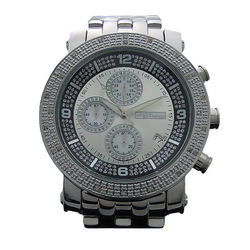 JoJino .25cttw Diamond Watch Black Ring Dial HipHopBling