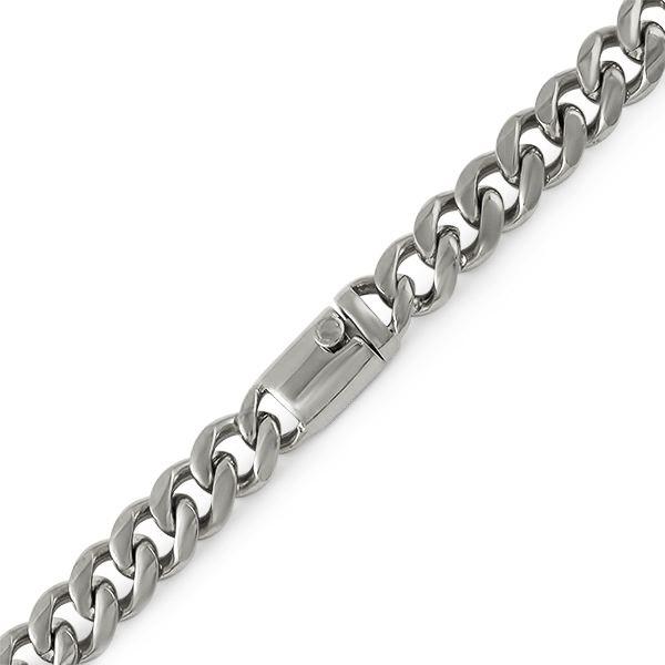 Miami Cuban 13MM Stainless Steel Bracelet Box Clasp HipHopBling