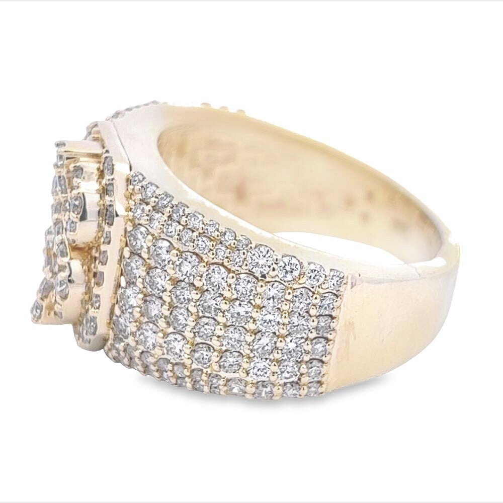 Money Cash Dollar Sign Diamond Ring 2.85cttw 10K Gold 10K White Gold HipHopBling
