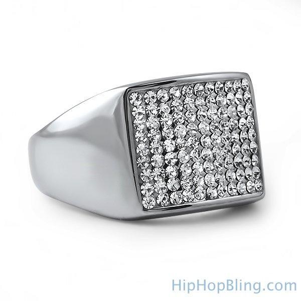Players Bling Stainless Steel Hip Hop Ring HipHopBling