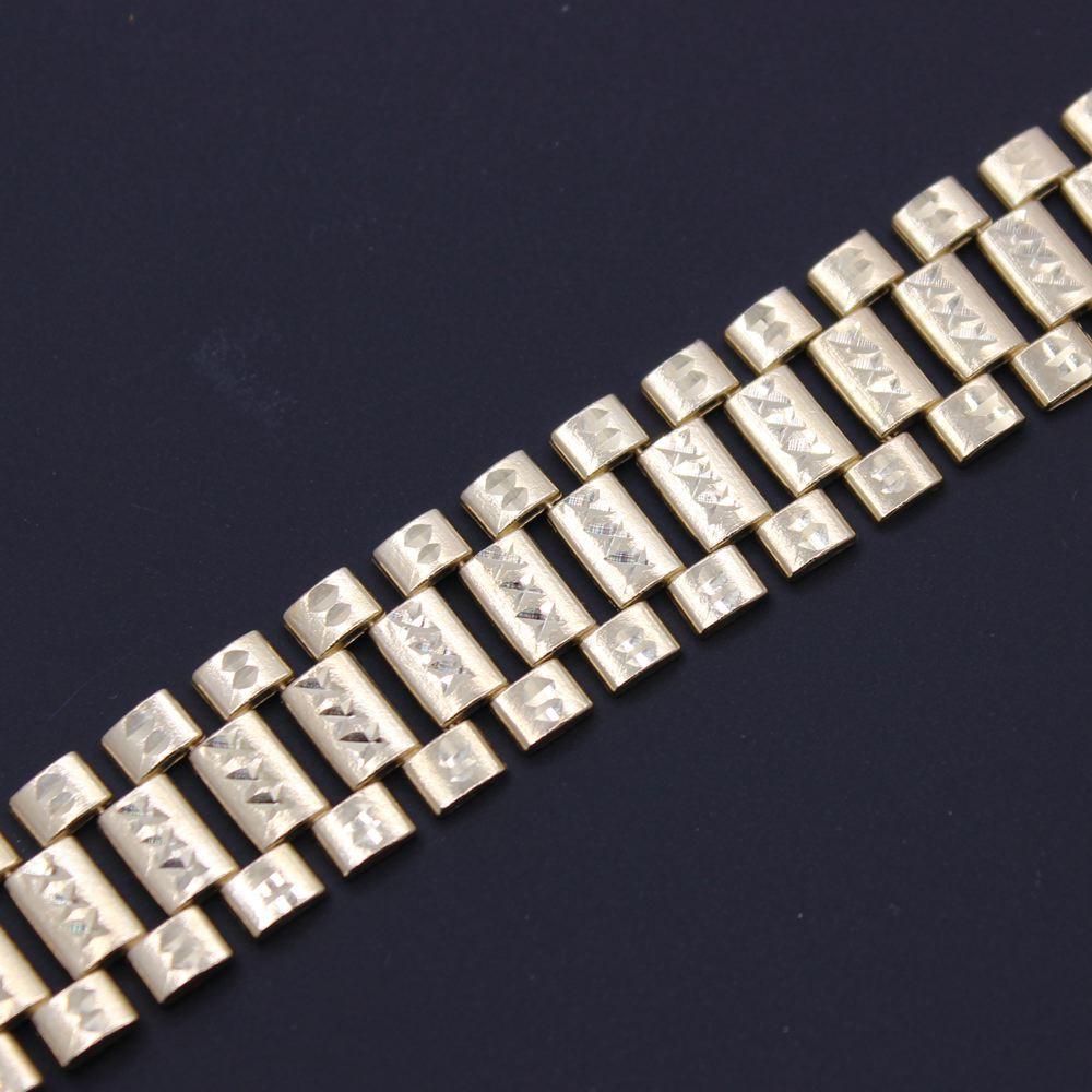 President Hip Hop Bracelet DC 10K Yellow Gold HipHopBling