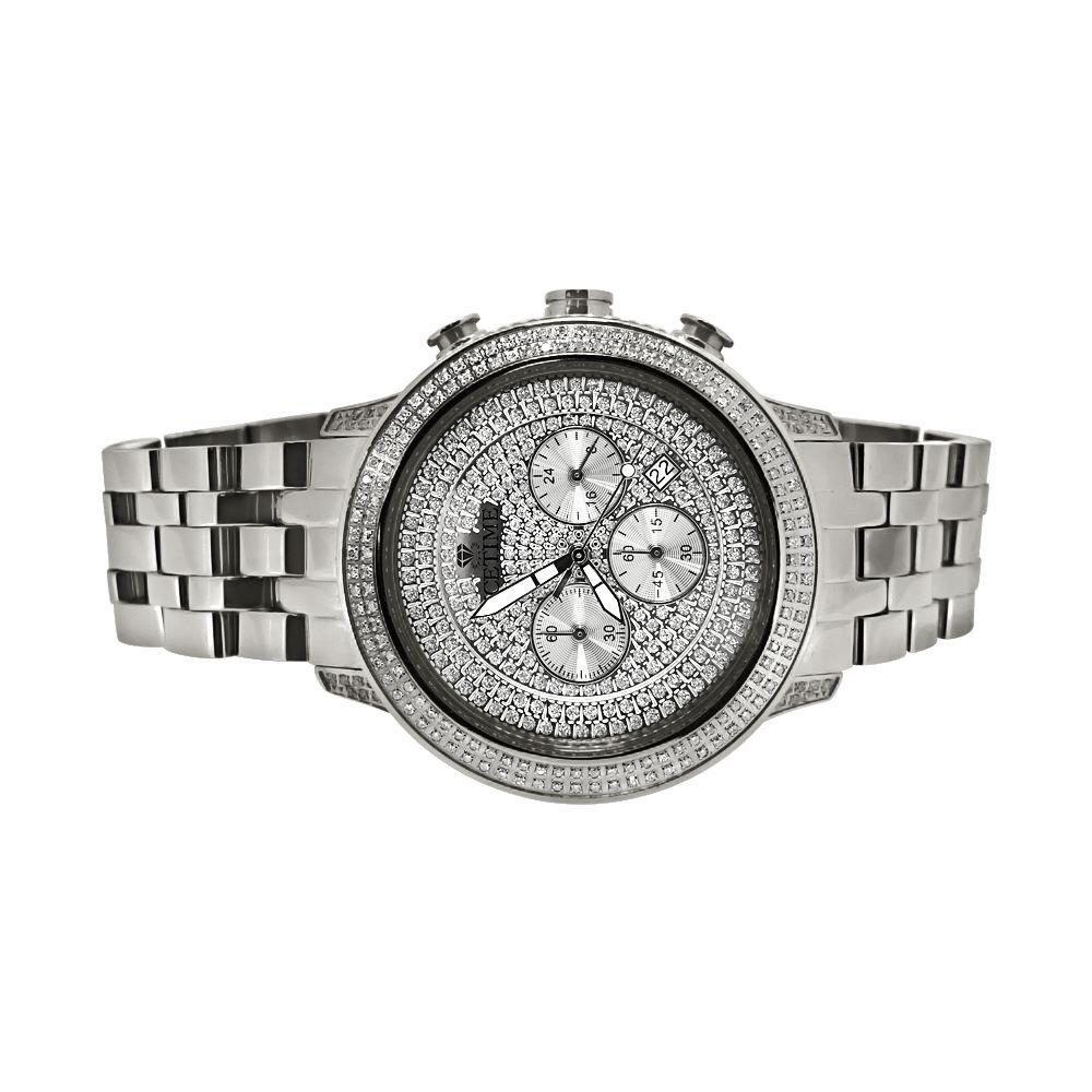 Prince 1.00cttw Diamond Hip Hop IceTime Watch White Gold HipHopBling